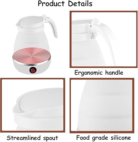 Foldable & Portable Electric Food Grade Silicon Kettle