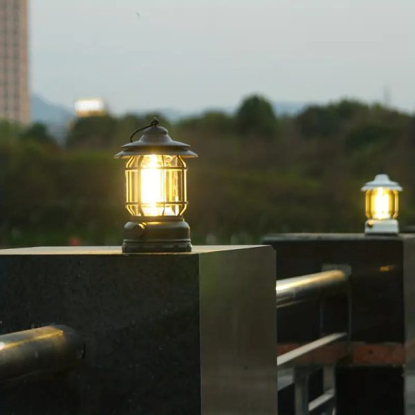 Indoor/Outdoor Solar Vintage Lantern 🌟