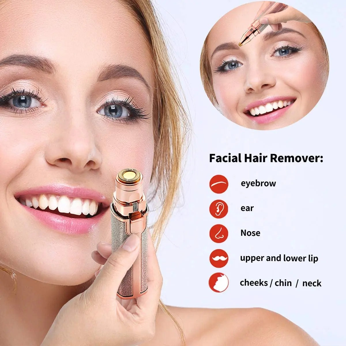 Rechargeable Face Hair Remover for Female